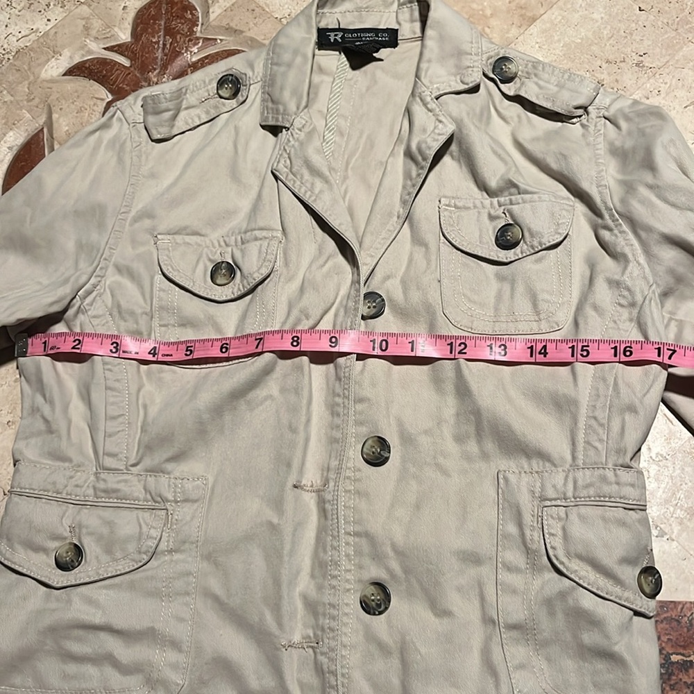 Khaki Jean Jacket - Picture 4 of 8